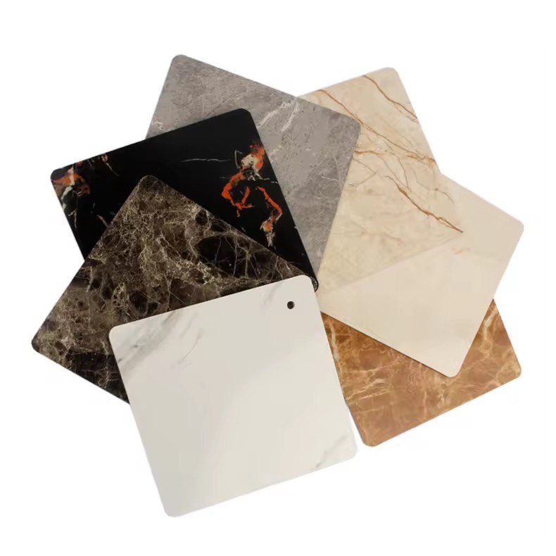 Lambris en fibre de bambou à grain de marbre